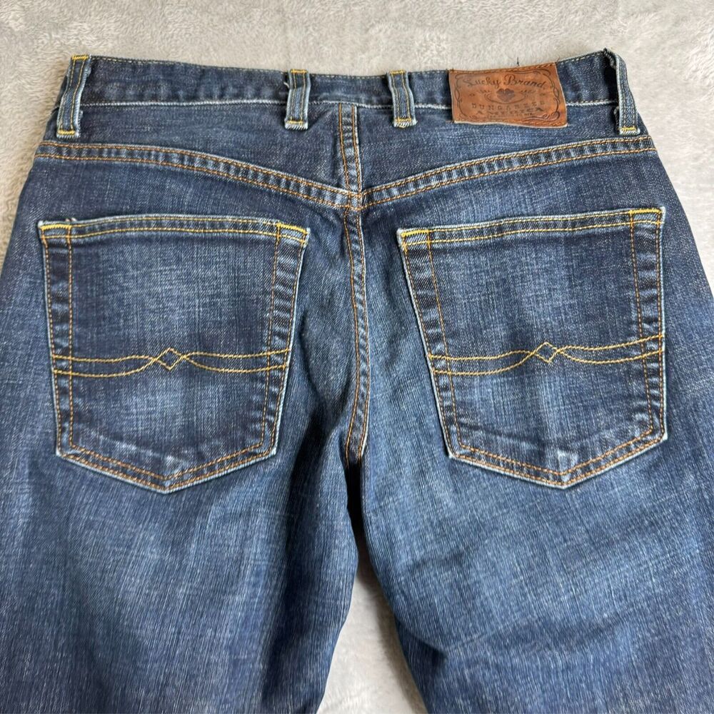 Lucky Brand Jeans Women 28 Slim Boot Leg Dungarees Low Vintage Preppy Y2K USA - Picture 11 of 15
